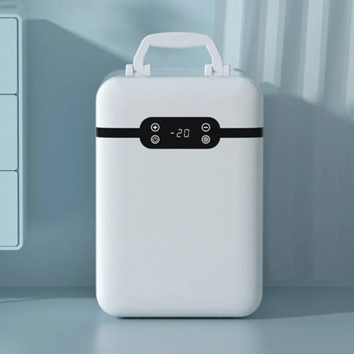 Mini réfrigérateur portable à affichage numérique, compresseur domestique, utilisation indispensable, cosmétiques pour étudiants, voiture, maison, touristes, 20 litres