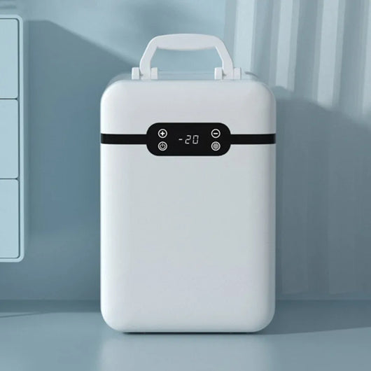 Mini réfrigérateur portable à affichage numérique, compresseur domestique, utilisation indispensable, cosmétiques pour étudiants, voiture, maison, touristes, 20 litres