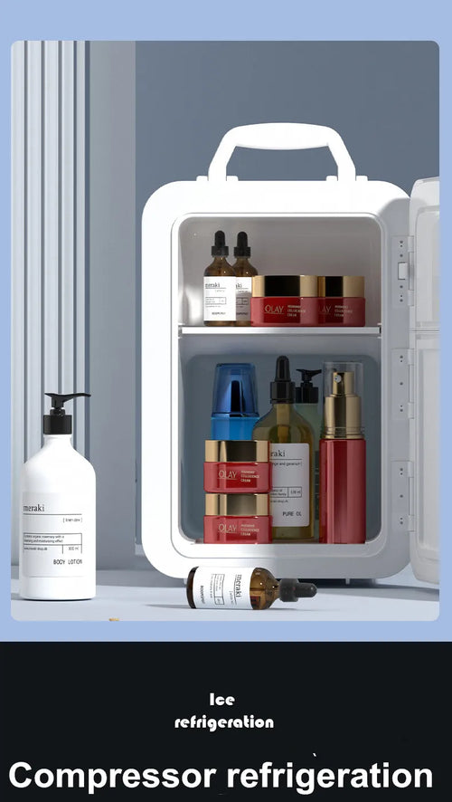 Mini réfrigérateur portable à affichage numérique, compresseur domestique, utilisation indispensable, cosmétiques pour étudiants, voiture, maison, touristes, 20 litres